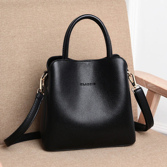 Luxury Brand Women Handbags Designer Shoulder Bags Leather Handbags Three-Layer Pocket Crossbody Bags for Women 2024 Tote Bag