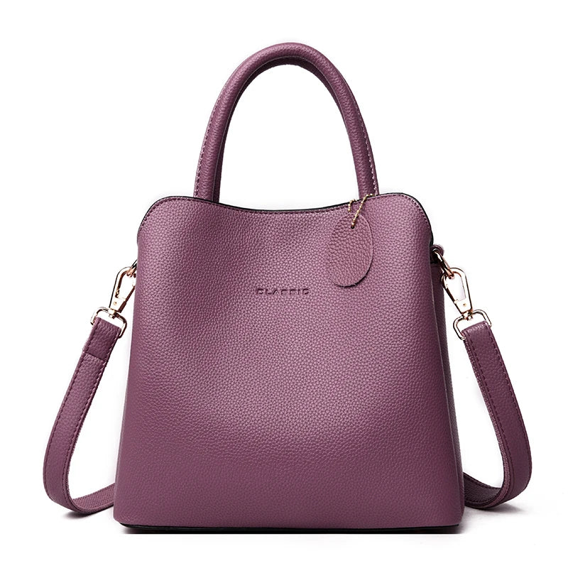 Luxury Brand Women Handbags Designer Shoulder Bags Leather Handbags Three-Layer Pocket Crossbody Bags for Women 2024 Tote Bag