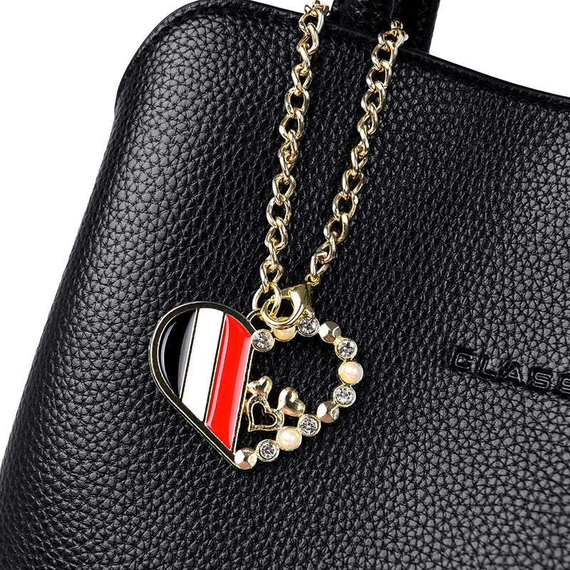 Luxury Brand Women Handbags Designer Shoulder Bags Leather Handbags Three-Layer Pocket Crossbody Bags for Women 2024 Tote Bag