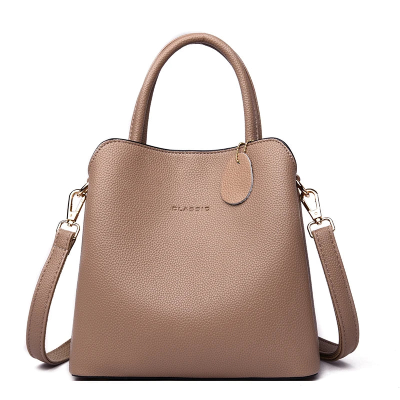 Luxury Brand Women Handbags Designer Shoulder Bags Leather Handbags Three-Layer Pocket Crossbody Bags for Women 2024 Tote Bag
